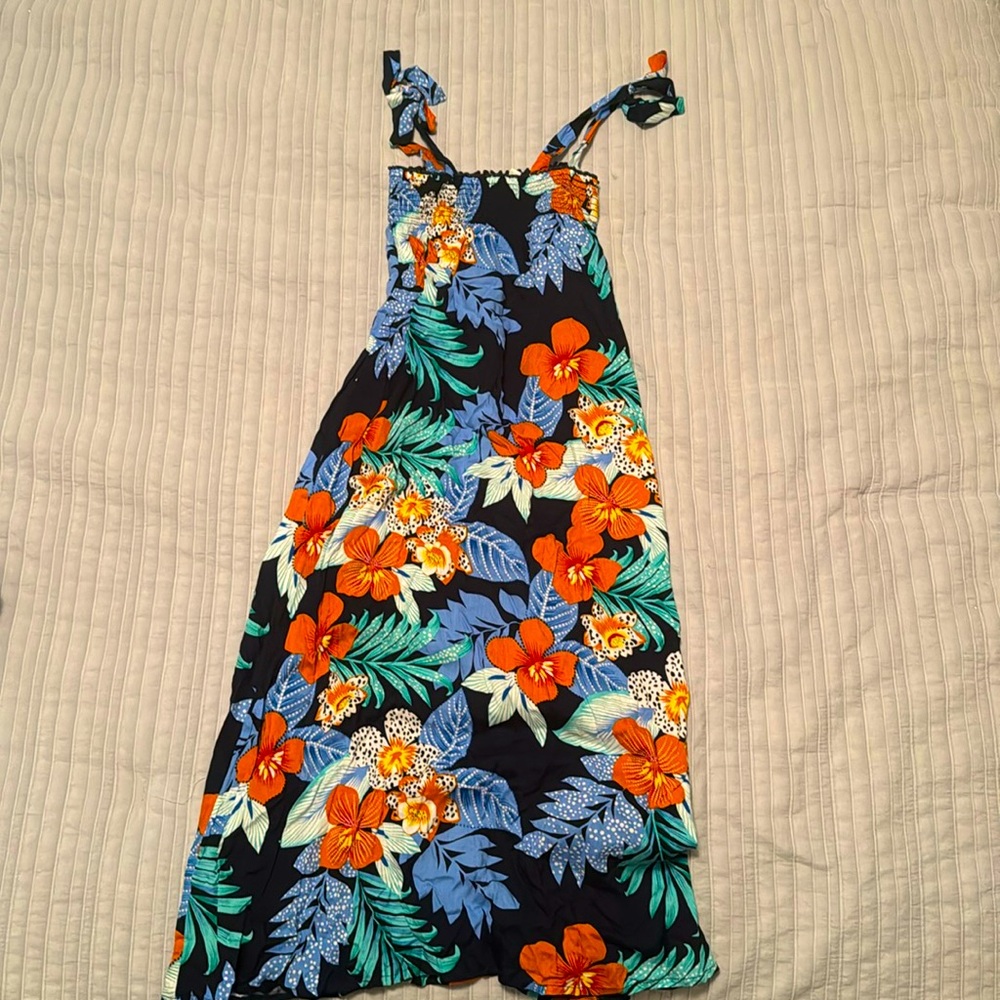Girls long flower dress